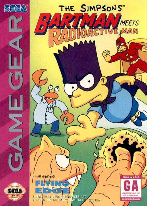 Обложка игры Simpsons, The: Bartman Meets Radioactive Man